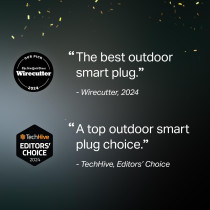 TP-Link Tapo P400M Outdoor Smart Plug, 2 Outlets, IP65, Alexa & Apple Compatible