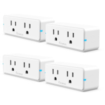 Govee Dual Smart Plug 4-Pack, WiFi & Bluetooth, Alexa & Google Ready
