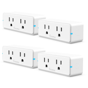Govee Dual Smart Plug 4-Pack, WiFi & Bluetooth, Alexa & Google Ready