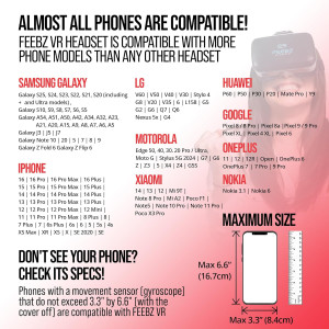 FEEBZ 3D VR Headset 2.0 for Kids with Android Remote – iPhone & Android