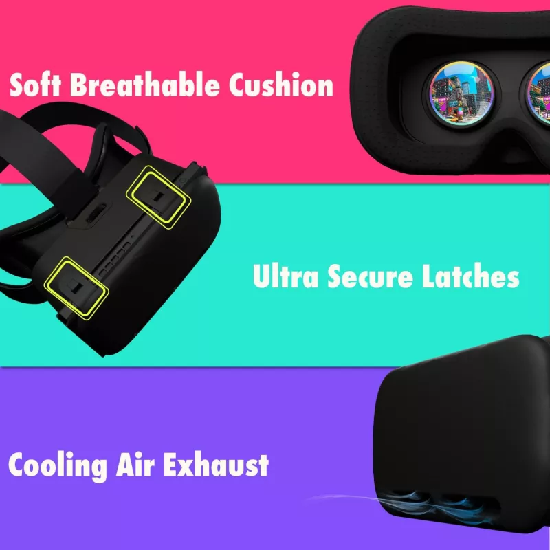 Casque VR Orzly pour Nintendo Switch & Switch OLED - Lentilles réglables