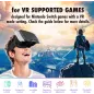 Casque VR Orzly pour Nintendo Switch & OLED avec Lentille Ajustable - Édition Cadeau Noire
