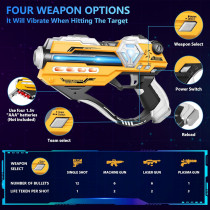 Laser Tag Guns Set of 2 with LED Score Vests – Fun Gift for Kids & Teens