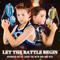 Laser Tag Guns Set of 2 with LED Score Vests – Fun Gift for Kids & Teens