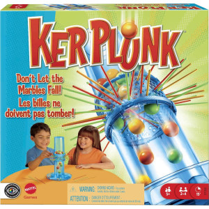 Mattel KerPlunk Kids Game – Easy Family Fun for 2-4 Players