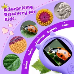 Microscope Pliable Enfant - Kit Science STEM Cadeau Fille 5-12 ans