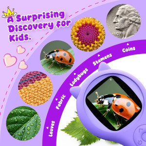 Microscope Pliable Enfant - Kit Science STEM Cadeau Fille 5-12 ans