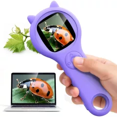 Microscope Pliable Enfant - Kit Science STEM Cadeau Fille 5-12 ans