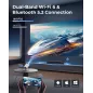 Mini Projecteur CLOKOWE WiFi Bluetooth, Apps Intégrées, Rotatif 180°, Auto Keystone, 1080P, HDMI/USB Compatible