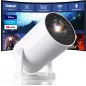 Mini Projecteur CLOKOWE WiFi Bluetooth, Apps Intégrées, Rotatif 180°, Auto Keystone, 1080P, HDMI/USB Compatible