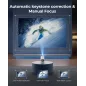 Mini Projecteur CLOKOWE WiFi Bluetooth, Apps Intégrées, Rotatif 180°, Auto Keystone, 1080P, HDMI/USB Compatible
