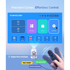 Mini Projecteur Magcubic 4K WiFi 6 Bluetooth 5.4 Portable