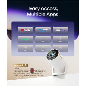 Magcubic HY300PRO 2025 Mini Projector 4K WiFi Bluetooth Smart Outdoor