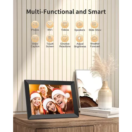 Cadre Photo Numérique Frameo 10.1 WiFi HD IPS Tactile