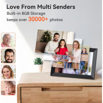 10.1 WiFi Digital Picture Frame HD Touchscreen - Remote Sharing App