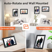 10.1 WiFi Digital Picture Frame HD Touchscreen - Remote Sharing App