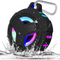 EBODA Bluetooth Shower Speaker - IP67 Waterproof, Floating, LED Light, 2000mAh, True Wireless Stereo - Black