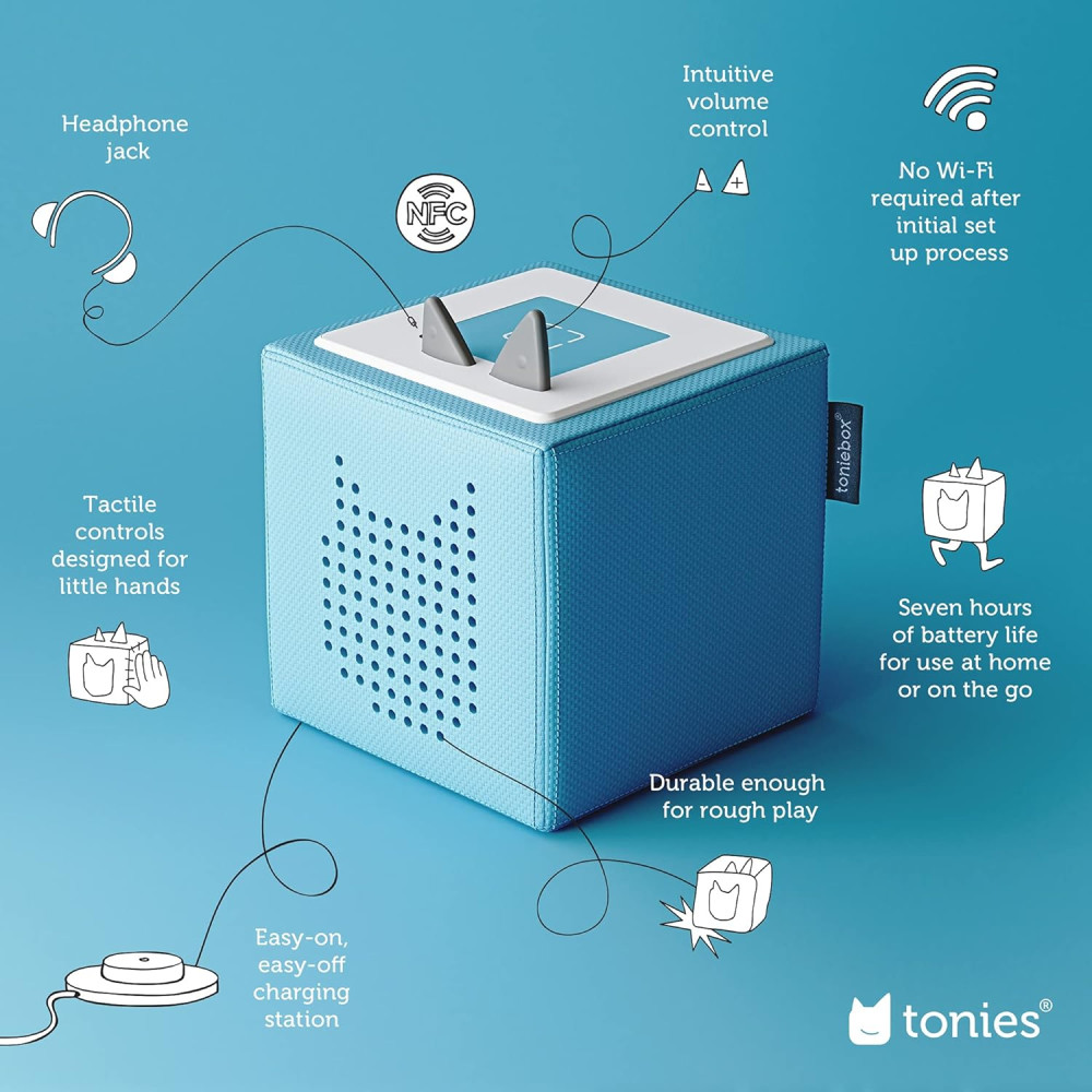 Toniebox Starter Set Puppy Bleu - Audio Enfant Éducatif