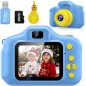 Caméra Enfant HD Desuccus avec Carte 32GB - Jouet Noël Anniversaire Garçons Filles 3-9 ans (Bleu)