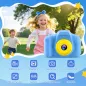 Caméra Enfant HD Desuccus avec Carte 32GB - Jouet Noël Anniversaire Garçons Filles 3-9 ans (Bleu)