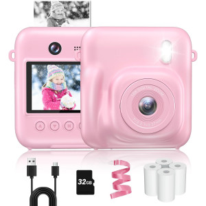 Appareil Photo Instantané Enfants 48MP Cadeau Anniversaire Noël
