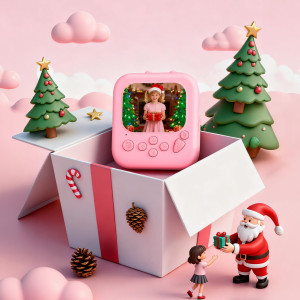 Gleeglee Kids Instant Print Camera 1080P - Pink Cat Toy Gift