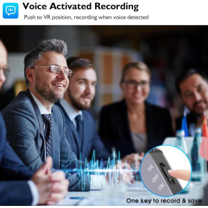 Enregistreur Vocal Numérique 64GB - 40H, IA & Réduction Bruit