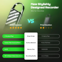 64GB Voice Activated Recorder - 4800Hrs MP3 Digital Dictaphone