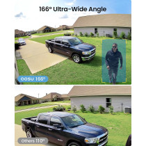 aosu Wireless Outdoor Security Camera, 2K HD, 240-Day Battery, No Sub