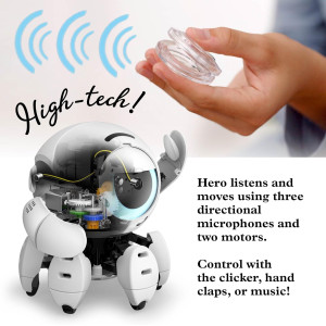 Thames & Kosmos Hero: Sound-Sensing Robot STEM Kit for Kids’ Learning