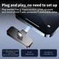 Pack de 2 Micros Lavalier Sans Fil pour iPhone & Android, Clip Dual, Réduction Bruit, 6H, Noir