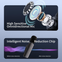 Microphone Lavalier Sans Fil 2 en 1 pour iPhone & Android