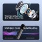 Pack de 2 Micros Lavalier Sans Fil pour iPhone & Android, Clip Dual, Réduction Bruit, 6H, Noir
