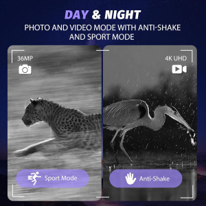 4K Night Vision Goggles with 5000mAh Battery & 32GB Storage - Black