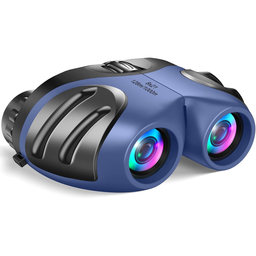 LET'S GO! Compact High-Resolution Shockproof Binoculars for Kids