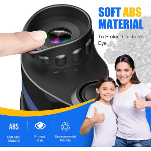 LET'S GO! Compact High-Resolution Shockproof Binoculars for Kids