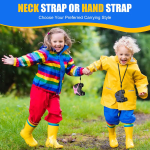 LET'S GO! Compact High-Resolution Shockproof Binoculars for Kids