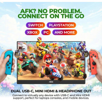 Écran Portable AOC 16T20 15.6 FHD USB-C, HDMI, Haut-parleurs