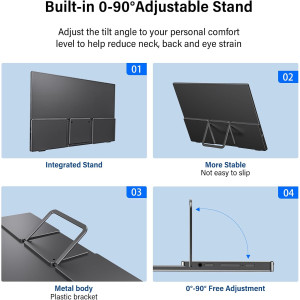InnoView Écran Portable 15,6 1080P Ultra-Mince USB-C HDMI