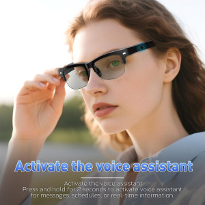 Lunettes Intelligentes Bluetooth Unisexes avec Audio & Photochromiques