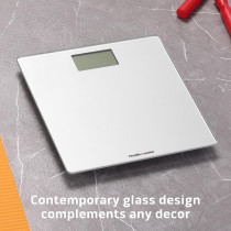 Health o meter Compact Digital Glass Scale - 450 lb Capacity & LCD Display