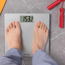 Health o meter Compact Digital Glass Scale - 450 lb Capacity & LCD Display