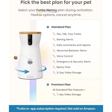 Furbo Cam 360° : Sécurité & Friandises pour Chiens Connectée