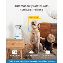 Furbo 360° Dog Camera - Treat Dispenser & Security Alerts with App