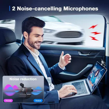 Webcam EMEET C960 4K UHD, Autofocus, Microphones IA Dual