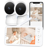 ARENTI Baby Monitor with 2 Cameras, 2K WiFi 6, Night Vision & App