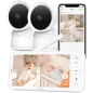 Moniteur Bébé ARENTI D3 - 2 Caméras 2K WiFi 6, Écran 5, Vision Nocturne, Détection Pleurs, App Smartphone