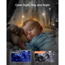 ARENTI Baby Monitor with 2 Cameras, 2K WiFi 6, Night Vision & App