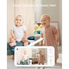 Moniteur Bébé ARENTI 2 Caméras 2K WiFi 6 avec Détection Sons