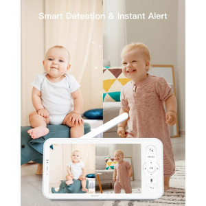 ARENTI Baby Monitor with 2 Cameras, 2K WiFi 6, Night Vision & App